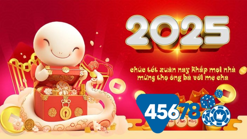45678 com thông báo lì xì năm ất tỵ 2025