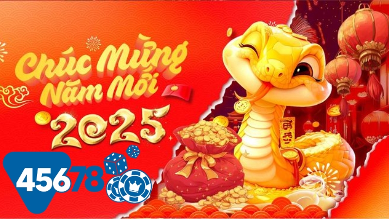 45678 com thông báo lì xì năm ất tỵ 2025